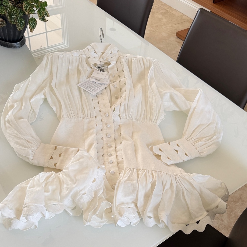 Zimmermann Ninty six wave short dress - Picture 9 of 16